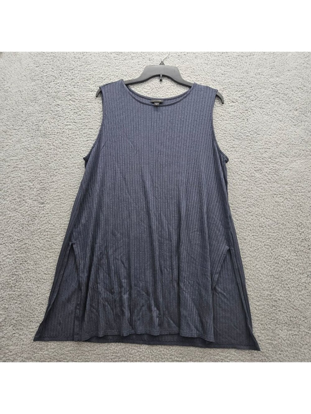 J.Jill Wearever Collection Navy Ribbed Sleeveless Tunic top XL Petite